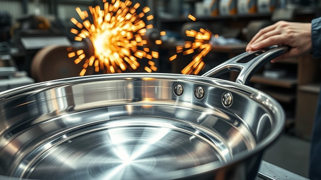 bonded stamped shaped cookware