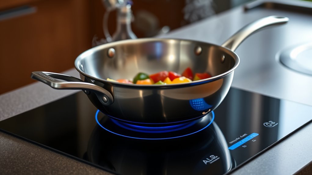 magnetic cookware heats efficiently