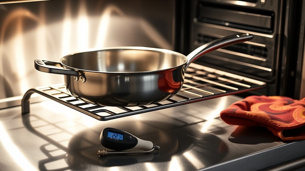 manage oven heat safely