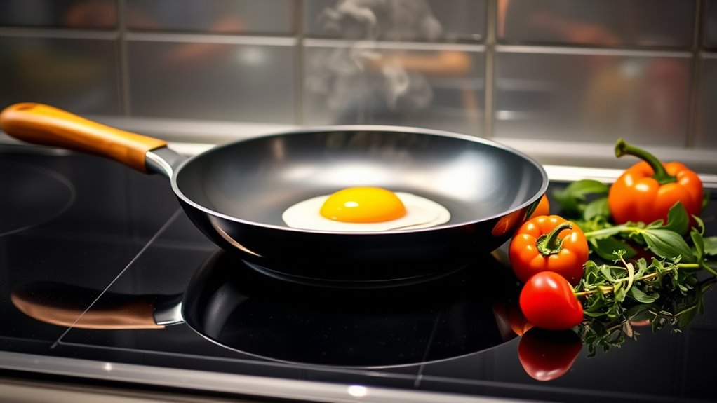 preheat pan evenly first