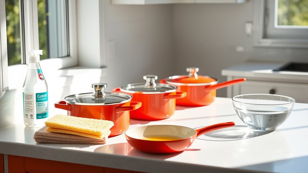 rinse remove handles use gentle cleaning