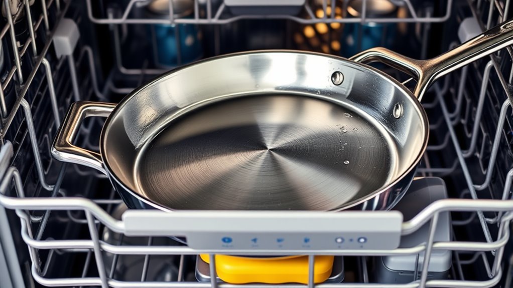 use gentle top rack wash