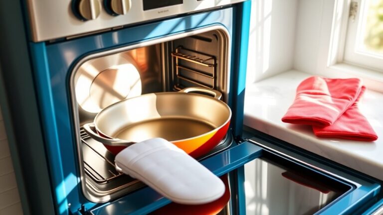 use oven safely with place pans