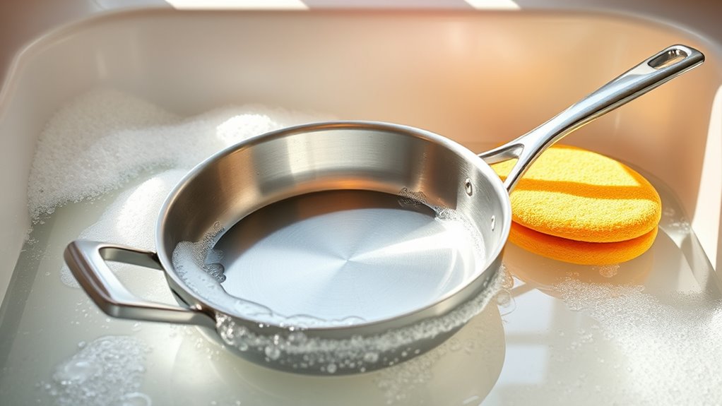 use warm water and soap